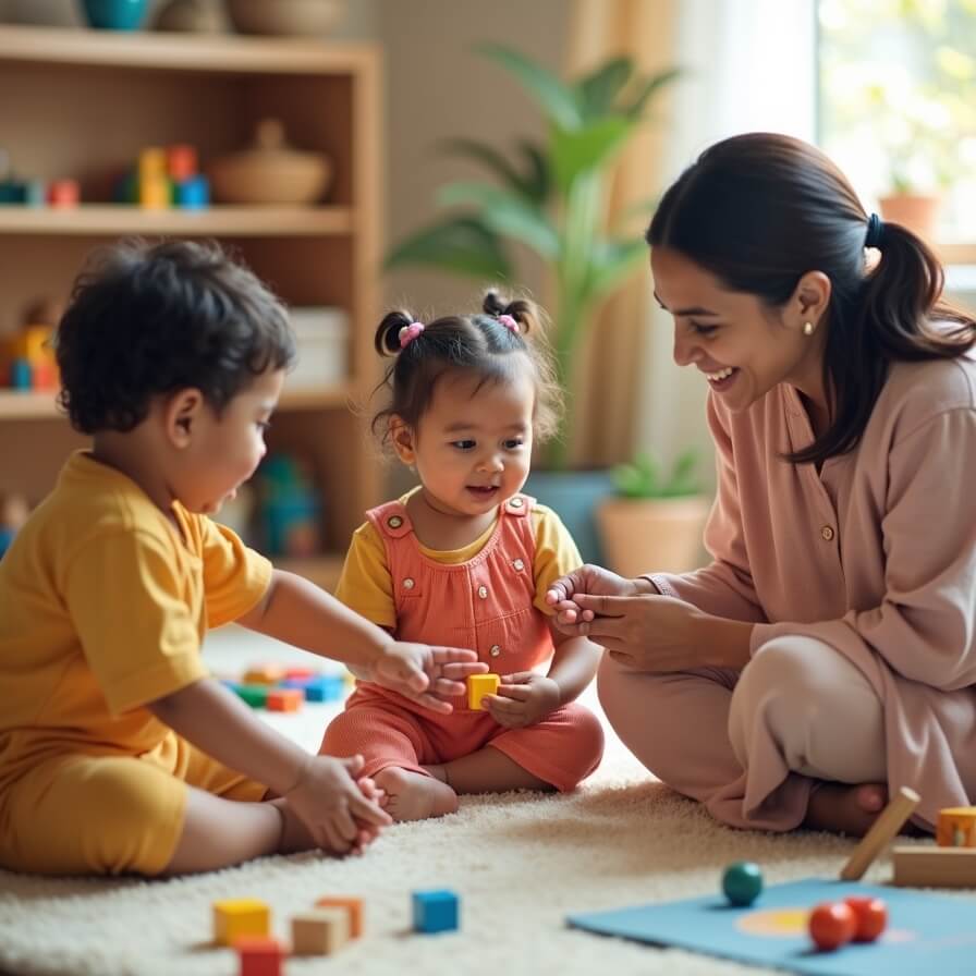 Daycare program at Akshara Montessori